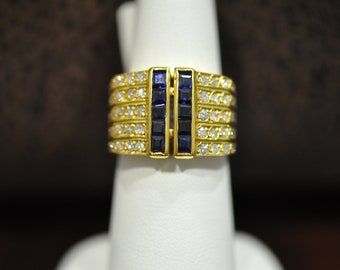 Sapphire and Diamond Ring