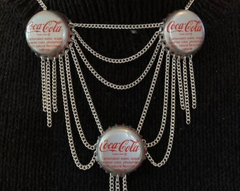 Vintage Kronkorken Halskette, Inspiriert von den Bekenntnissen einer Teenage Drama Queen