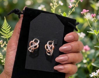Infinity Heart Earrings by Xiobella