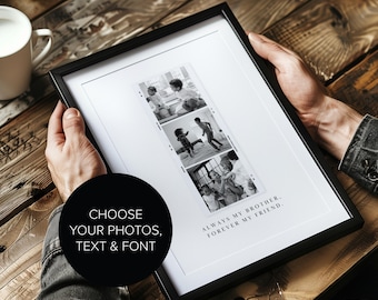 Personalised Brother Photo Print: Custom Birthday Gift For Brother