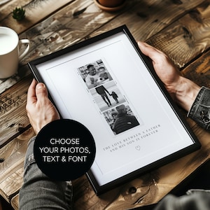Custom Gift for Dad, Birthday Gifts for Father, Personalised Dad Photo Print, Custom Photo Prints, Gift to Dad from Kids, Father&#39;s Day Gift