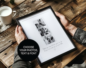 Gift for Step Dad, Personalised Step Dad Photo Print, Birthday Gifts for Step Dad, Fathers Day Gifts, Gift to Step Dad, Father's Day Gift