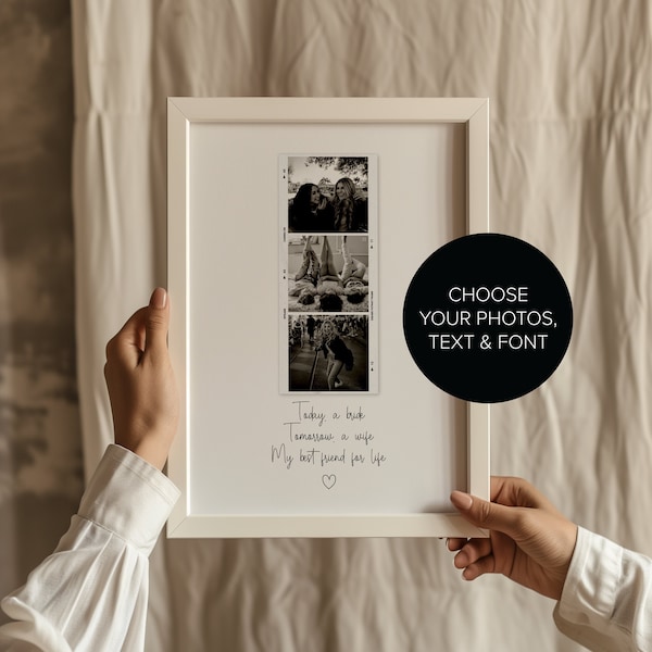 Gift For Best Friend On Her Wedding Day, Best Friends Gifts, Bride and Bridesmaid Gift, Weddings Keepsake