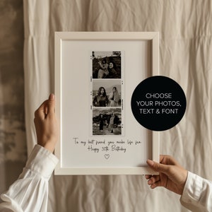 Meilleur ami cadeau d'anniversaire personnalisé, cadeau d'anniversaire personnalisé pour meilleure amie, impression photo meilleur ami, cadeau d'anniversaire pour soeur