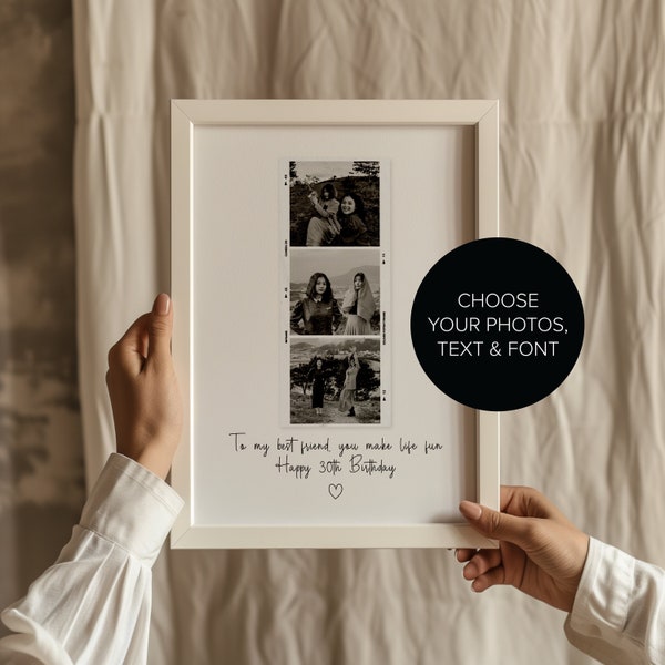 Best Friend Birthday Custom Gift, Personalised Prints for Bestie, Best Friend Photo Print