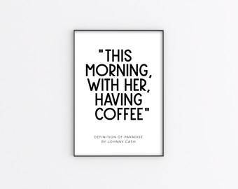 Paradise Found Motivational Inspirational Quote Poster Print Wall Art