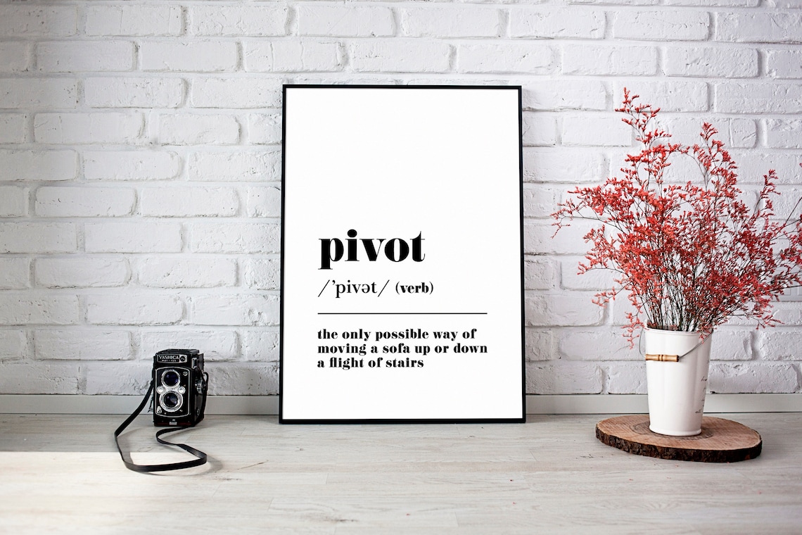 Pivot Definition Print Friends TV Show Gift Friends Poster Etsy