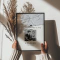 Personalised Engagement Map Print - Engagement Gift - Gift For Engaged Couple - Personalised Map Print - Engagement Gift - Engagement Gifts product logo