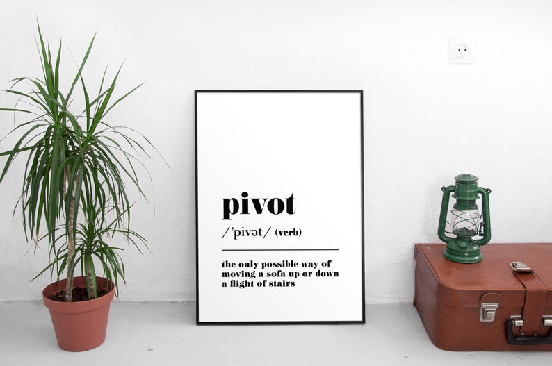Pivot Definition Print Friends TV Show Gift Friends Poster Etsy