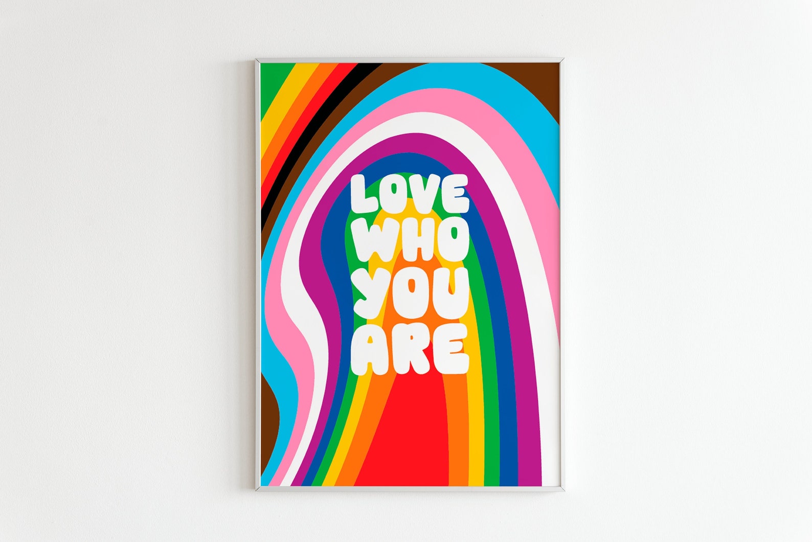 Love Who You Are Print, LGBTQ+ Pride Poster Prints, Pride Flag Prints ...
