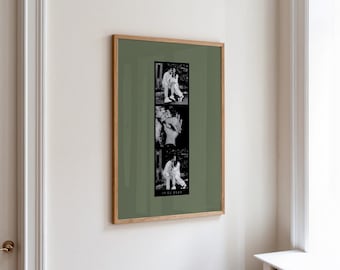 Personalised Photo Strip Print - Special Date Gift - Couple Anniversary Gift - Colourful Wall Art Decor