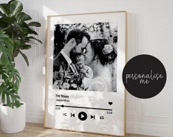 Hochzeitssong Poster, Unser erster Tanz, Lieblingssong Geschenk, Hochzeit Fotodruck, Unser Lieblingssong, Hochzeitssong Geschenke, Tanzgeschenk