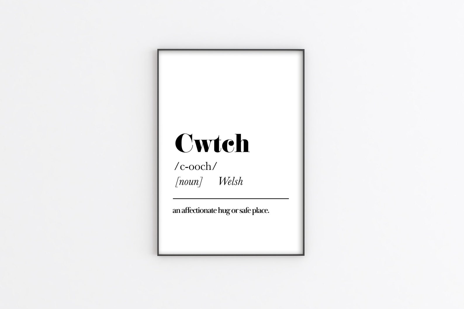 Cwtch Definition Print Welsh Definition Print Welsh Gift Etsy UK