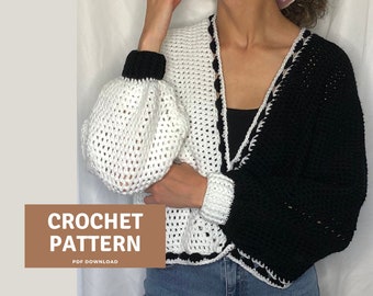Yue Cardigan - Crochet Pattern // Digital Download // Crochet Pattern PDF