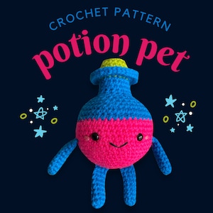 potion pet amigurumi // crochet pattern // halloween stuffed animal