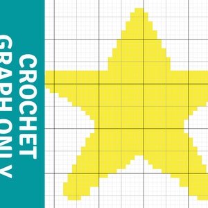 Star Crochet Graph Pattern // PDF Instant Download