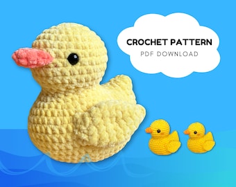 Crochet Rubber Duck Pattern // Amigurumi Pattern