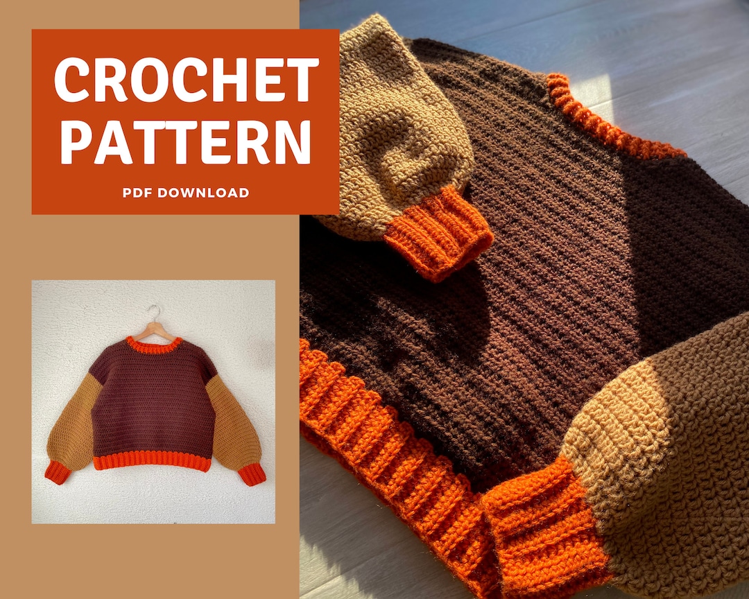 Basic Sweater Crochet Pattern // Beginner Friendly Crochet Pattern - Etsy