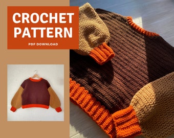 Basic Sweater Crochet Pattern // Beginner Friendly Crochet Pattern