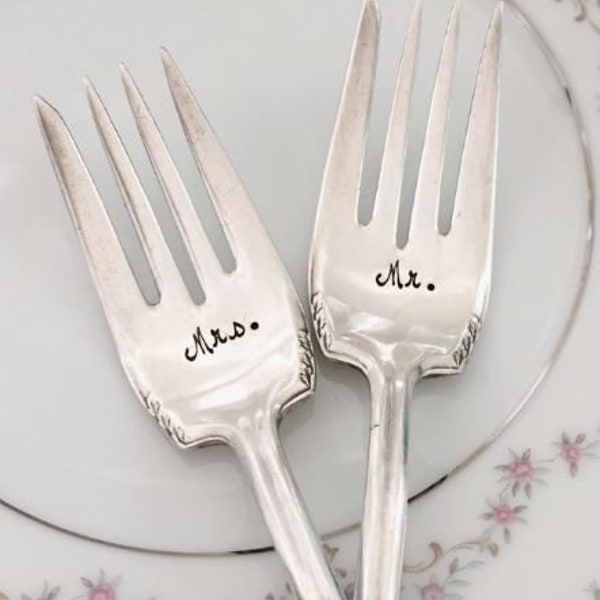 Wedding Cake Forks Etsy