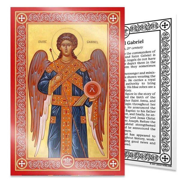 Orthodox Laminated Icon Card Etsy