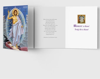 Orthodox Pascha Cards, Risen Lord, 10 pack