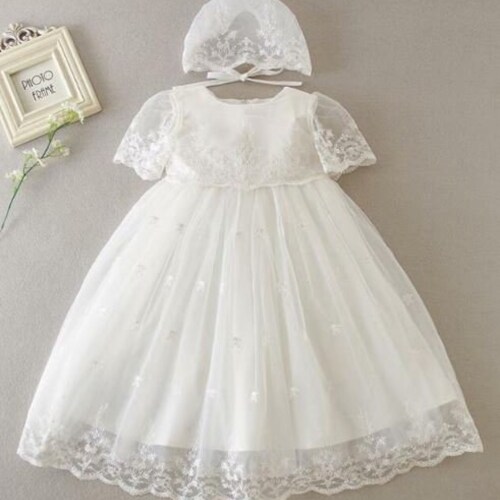 Lace Baptism Christening Lace Baby Girl Etsy