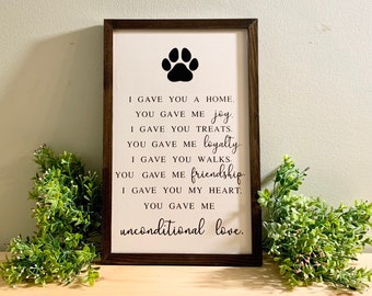 Farmhouse Sign, Pet Sign, Pet Memorial, Dog Sign, Wood Sign, Wall Sign, Rustic Sign, Cat, Animal Sign, Modern Farmhouse, Rustic Farmhouse