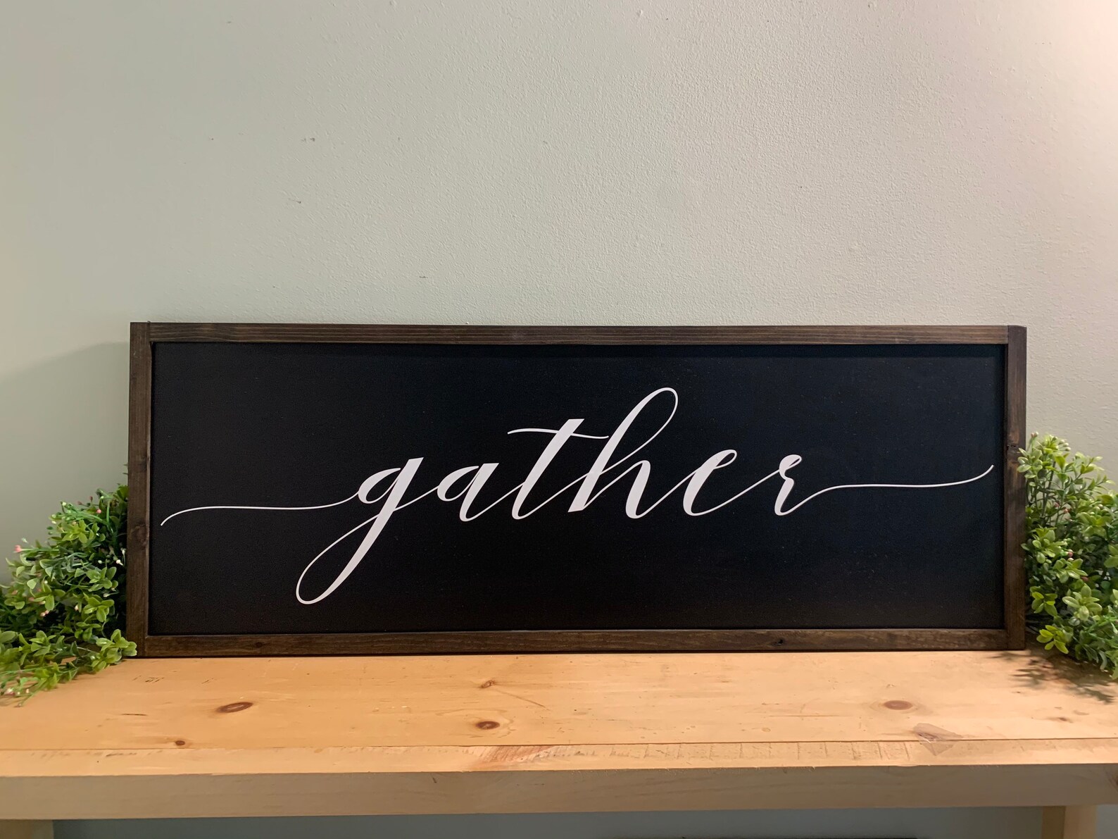 Gather Sign Wood Signs Dining Room Sign Dining Room Wall Etsy Canada