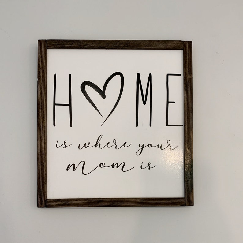 Home is Where Your Mom is Sign Mother's Day Sign Mom Etsy Canada