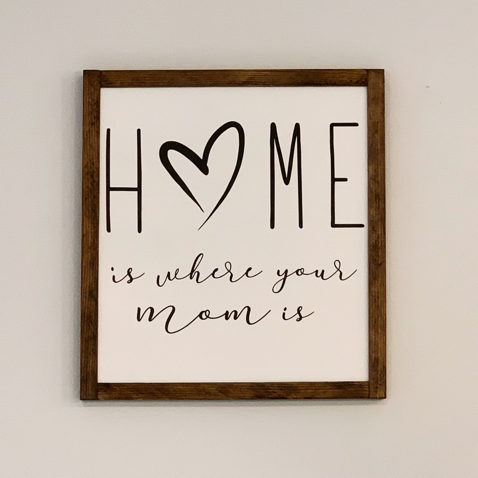 Home is Where Your Mom is Sign Mother's Day Sign Mom Etsy Canada