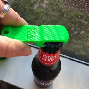 Smart One Handed Bottle Opener. STL File for 3D Printing Digital Download.  