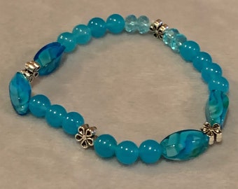 Light Blue Elastic Bracelet