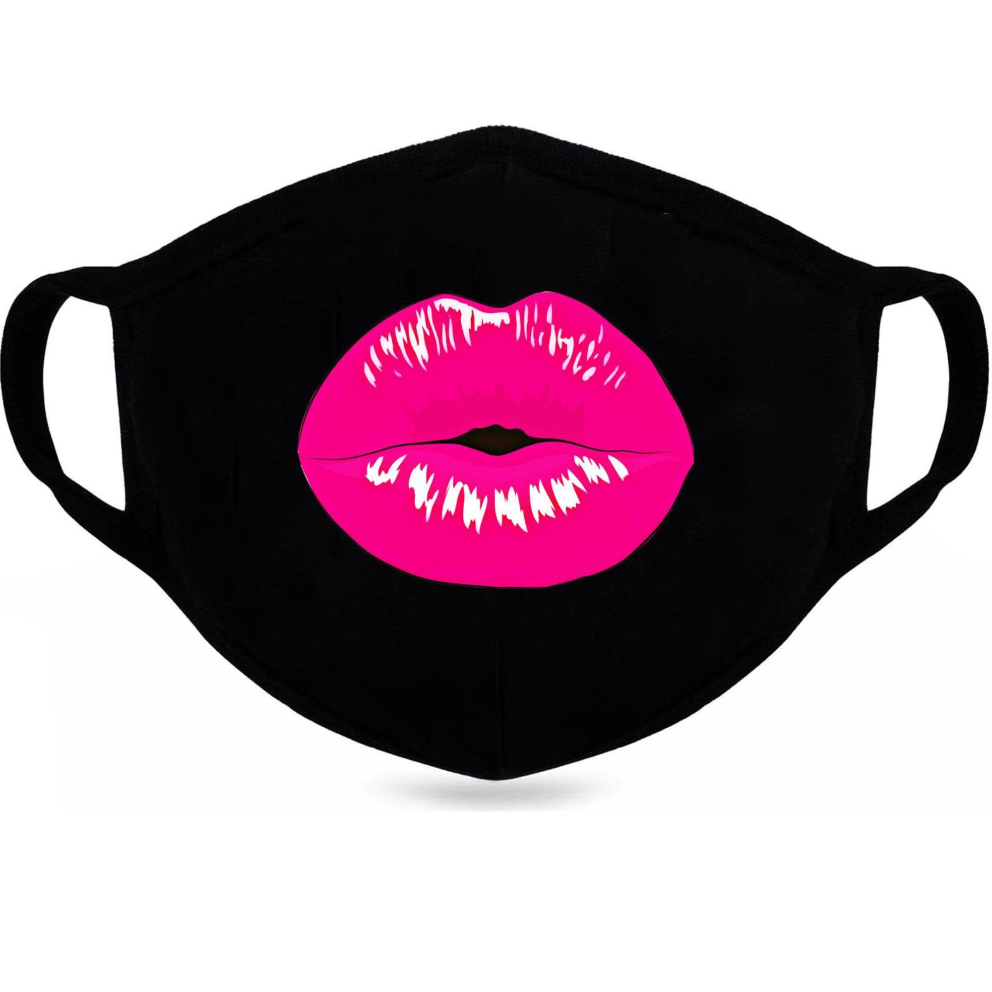 PINK LIPS Face Mask Cute PINK lips Mask Reusable Face Mask Etsy