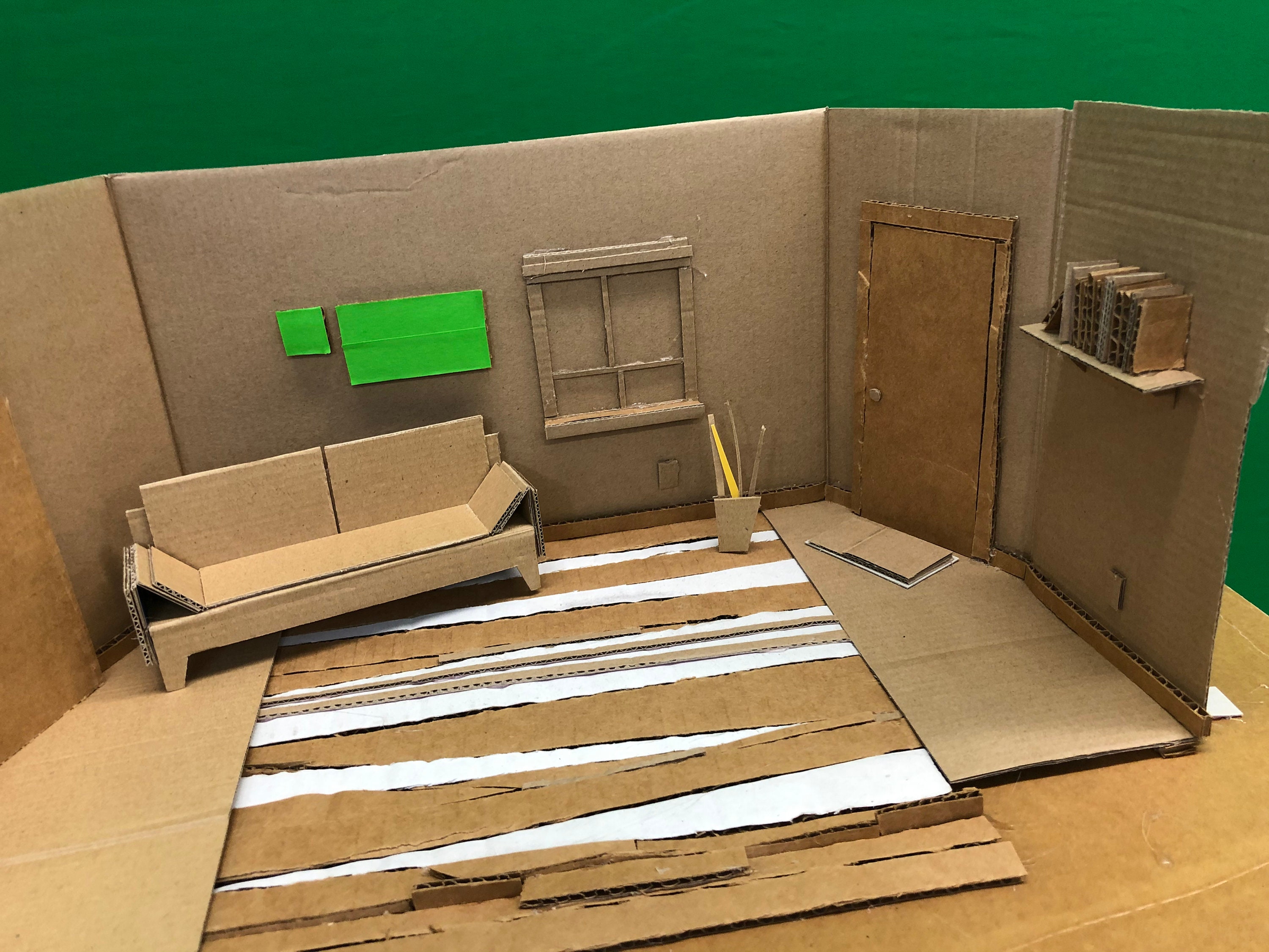 Cardboard Rooms Etsy