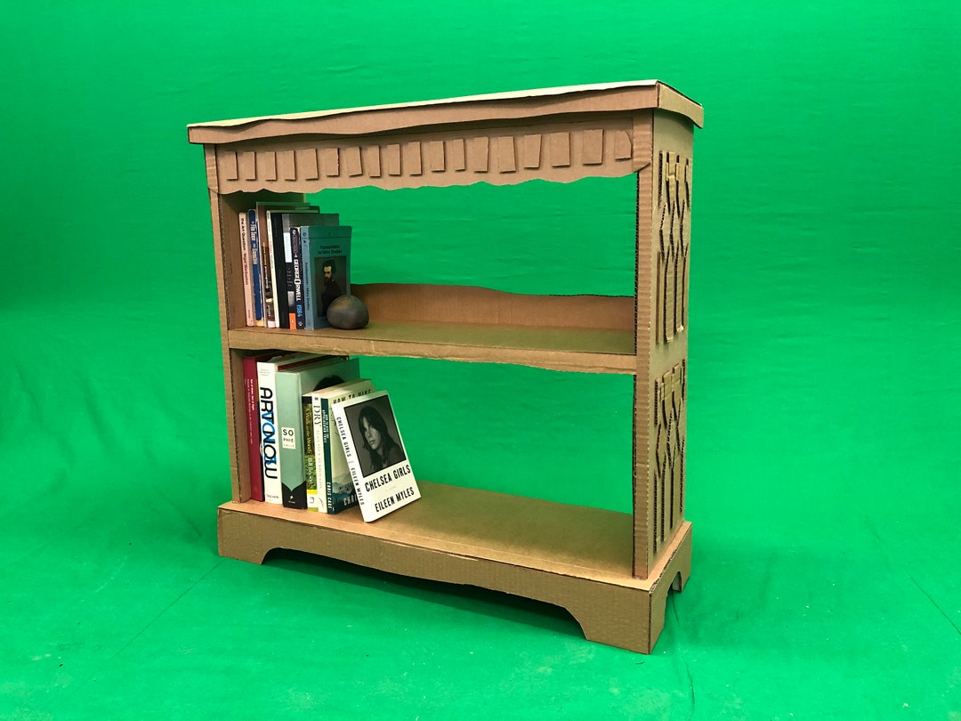 Cardboard Bookshelf Etsy