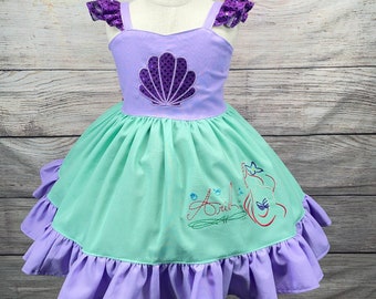 kids vintage リトルマーメイド　ワンピース kids vintage リトルマーメイド ワンピース kids vintage リトル