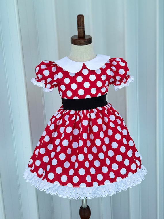 Minnie Mouse Dress/red and White Dress/minnie Mouse-inspired