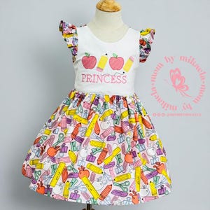 Back to School Dress, Personalized Dress, First day of school dress, school dress, first day of school dress