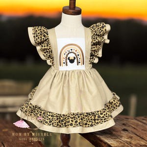 Safari Minnie Kleid, Mädchen Kleid Safari Minnie Maus, Animal Kingdom Mädchenkleid, Mädchenkleid Safari