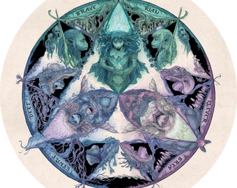Three Gelflings - 'The Dark Crystal Age of Resistance' 3rd Anniversary Fanart Print