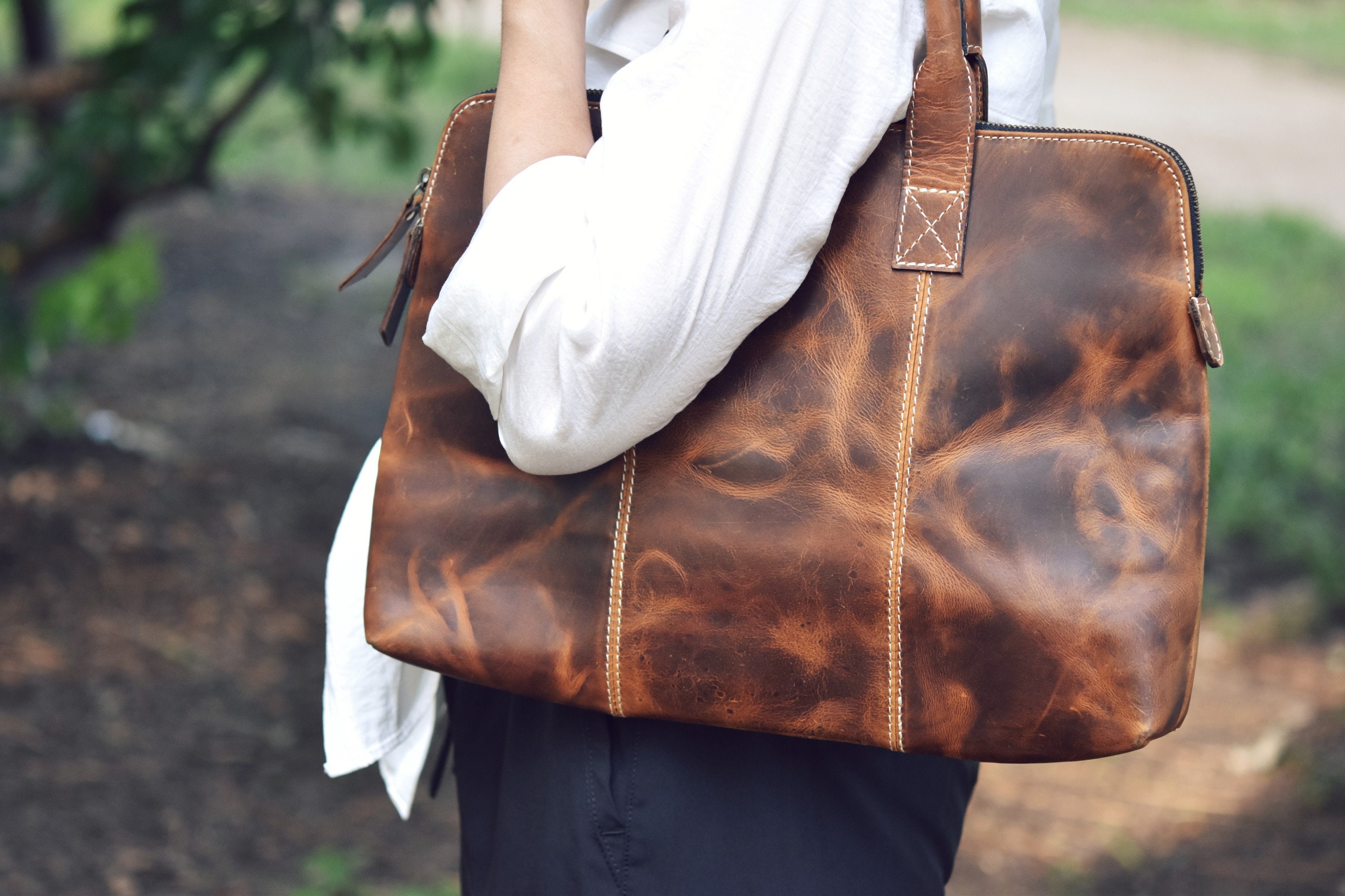 Rustic Leather Laptop Bag Macbook 13in Case 14 in Laptop Etsy