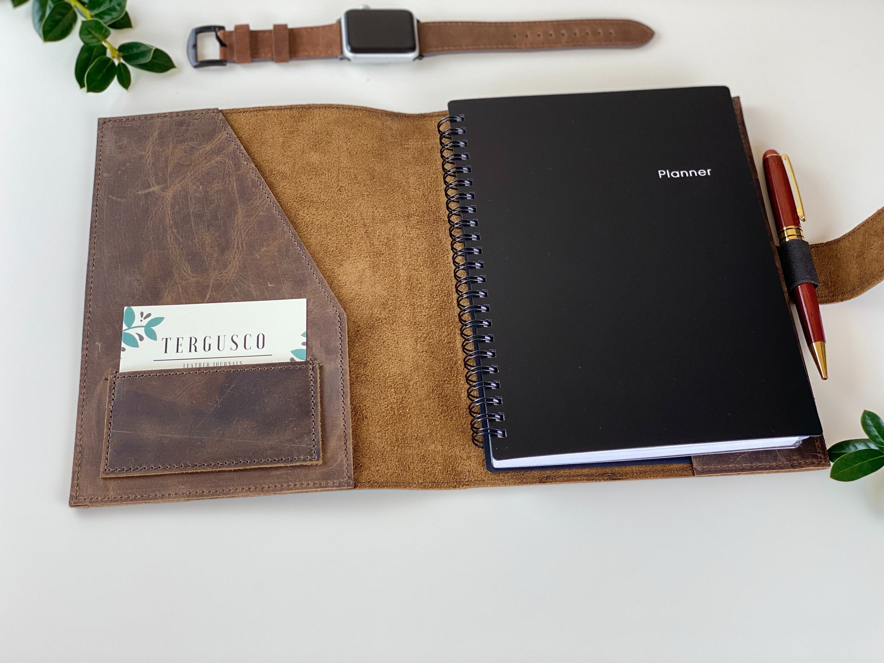 Leather Planner 2021 Personalized 2021 Planner Planner Cover Etsy