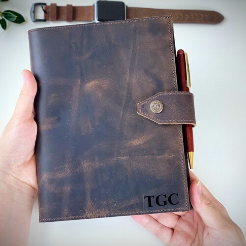 Refillable Leather Planner Personalized Notebook 2023 Etsy