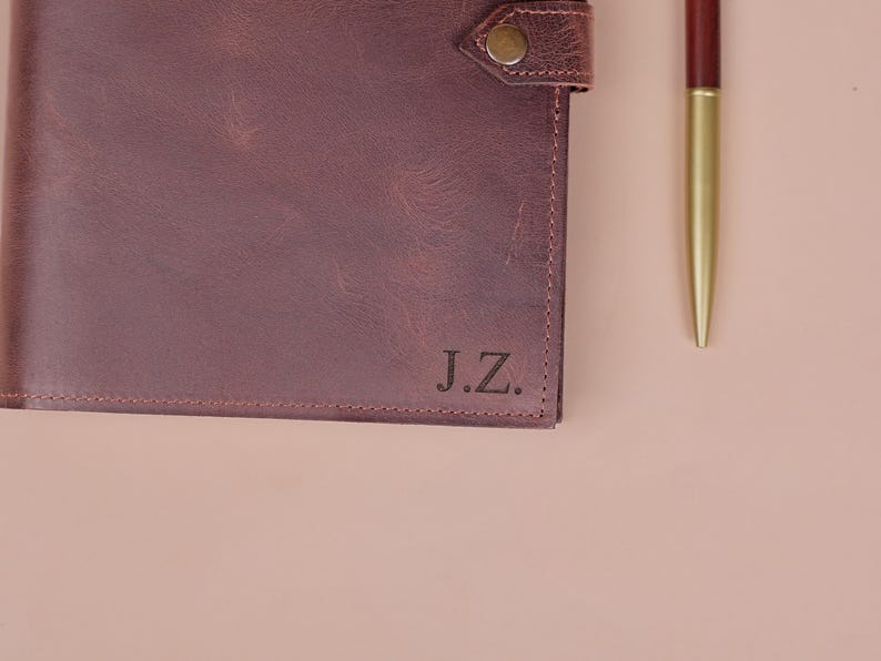 Leather Planner 2026, Personalized Daily Planner, Planner Cover Refillable, Productivity Planner, Gift for Her image 2