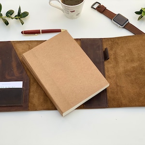 Custom Leather Journal Notebook with Refill, Soft Leather Diary and Travel Journal image 3