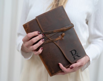 Leather Journal Refillable, Leather Notebook, Travel Journal, A5 Notebook Cover, Leather Diary, Mother's Day Gift