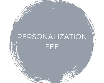 Add-on Personalization Fee