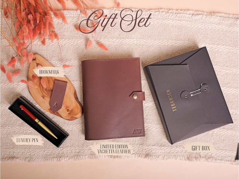 Personalized Leather Journal Notebook Diary, Leather Sketchbook, Travel Notebook, Corporate Gifts, Graduation Gift image 3