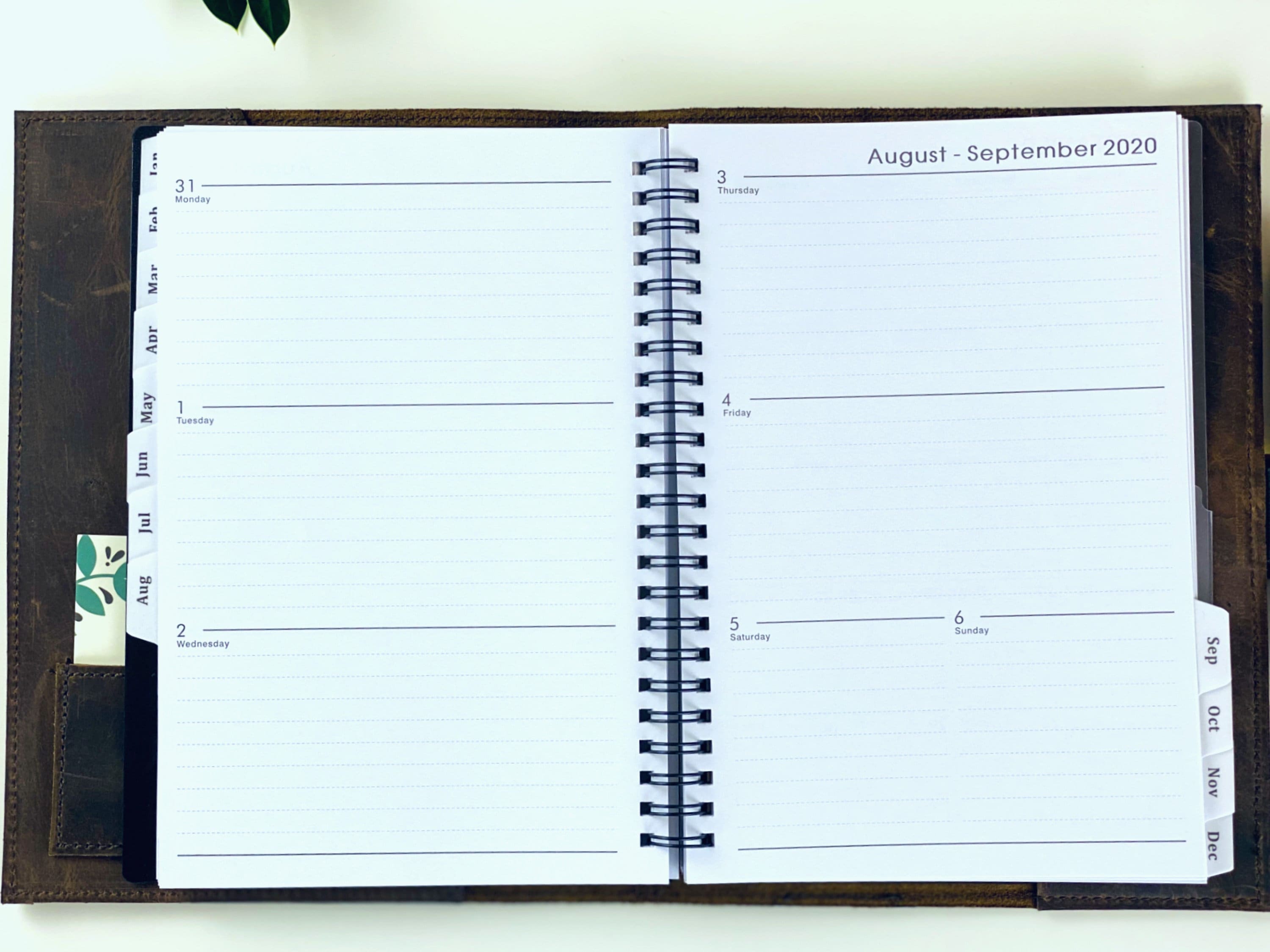 Leather Planner 2023 Personalized 2023 Daily Planner Planner Etsy